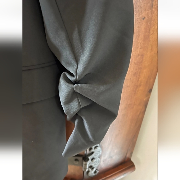 Rachel Zoe Women's Open Blazer Double Breasted,Black,Ruched Sleeves Size Medium - Picture 8 of 8